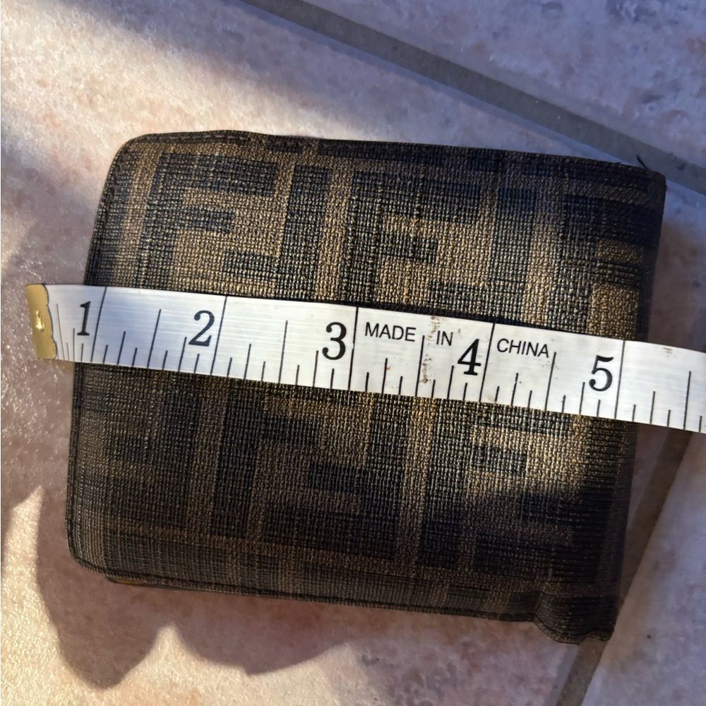 Fendi ff Monogram Bifold Wallet credit card id purse accessory logo checkbook - Picture 2 of 5